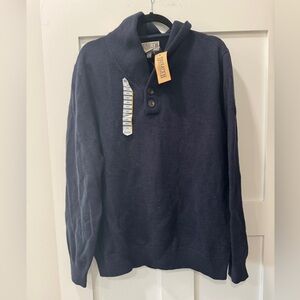 Duluth Trading Men’s Torpedoman’s Wool Shawl Collar Sweater